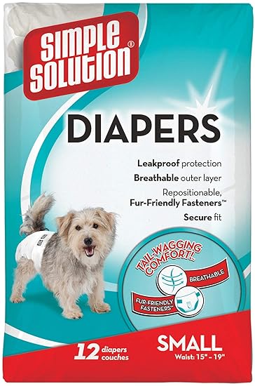 Simple Solution Disposable Diapers, Small (12 Pack)