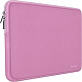 Naukay 15.6 Inch Laptop Sleeve,Resistant Neoprene Laptop Sleeve/Notebook Computer Pocket Case/Tablet Briefcase Carrying Bag - (Pink)