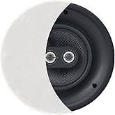 OSD Audio 8” Trimless in-Ceiling Speaker - DVC Dual Dome Tweeters Stereo – ACE840TT