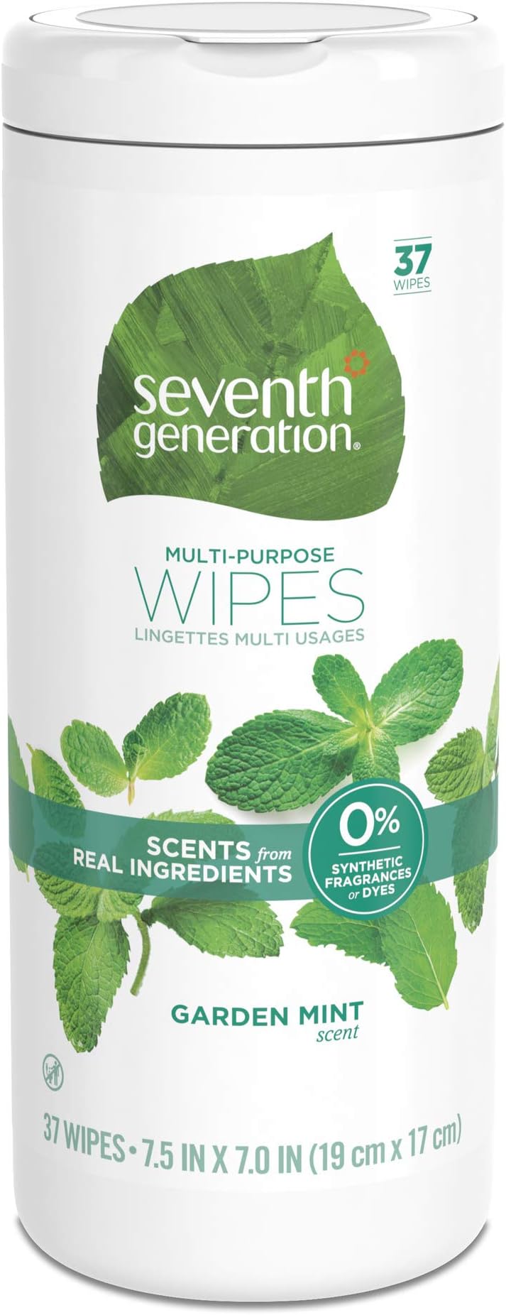 Seventh Generation Multi-Purpose Wipes, Garden Mint Scent, 37 Count