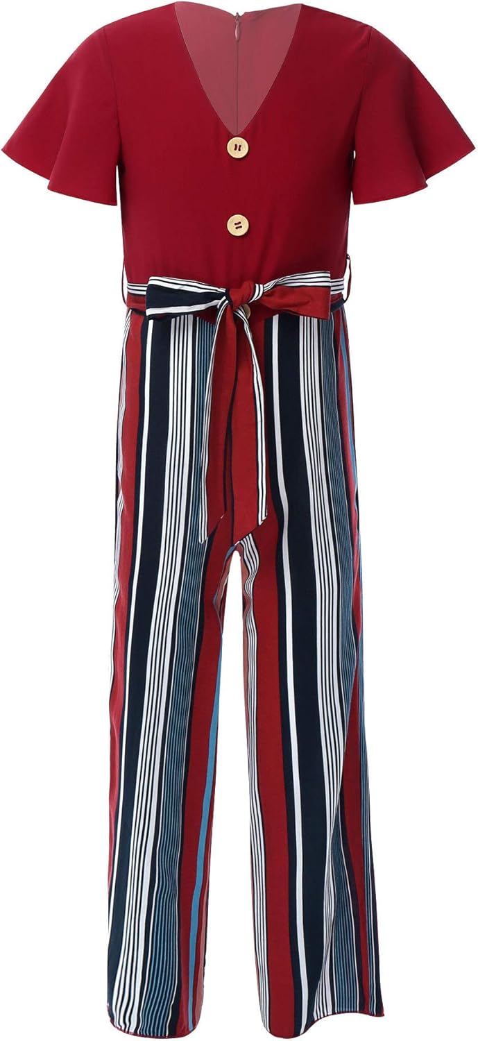 FEESHOW FEESHOW Kinder Mädchen Jumpsuit Sommer Overalls Loose Fit