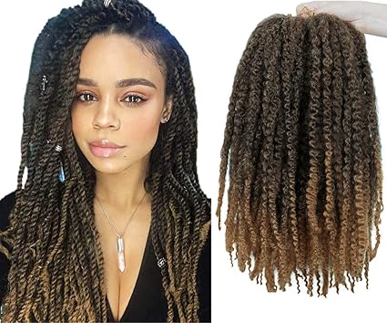 afro kinky hair extensions twist crochet braids synthetic hair 20 inches pack of 4