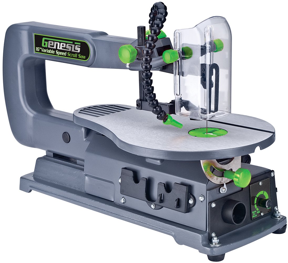 Genesis GSS160 1.2 Amp 16" Variable Speed Scroll Saw with QuickChange