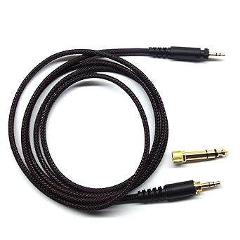 NEOMUSICIA Replacement Cable For SHURE SRH840 SRH940 SRH440 SRH750DJ Headphones Braided wire Audio upgrade HIFI stereo Cord 150cm/4.5ft