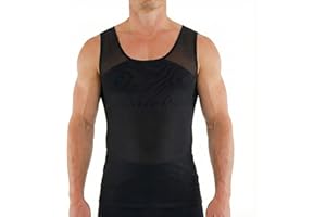 Esteem Apparel Original Men's Chest Compression Shirt to Hide Gynecomastia Body Slimming Shapewear