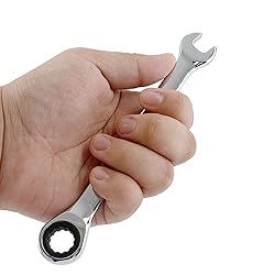 Kyuionty 2 Pcs 8mm Ratcheting Combination