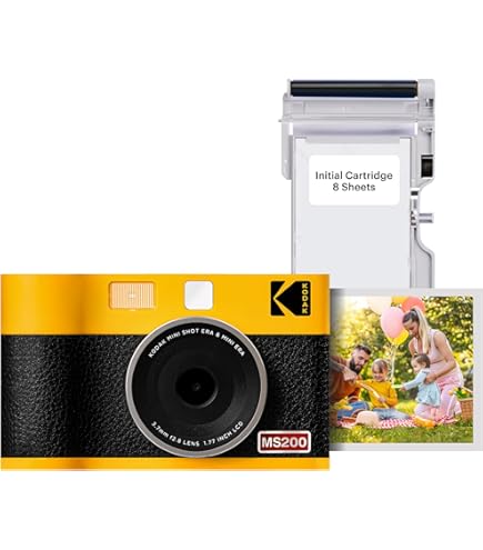 KODAK Mini Shot 2 Retro 4PASS 2-in-1 Instant Camera and
