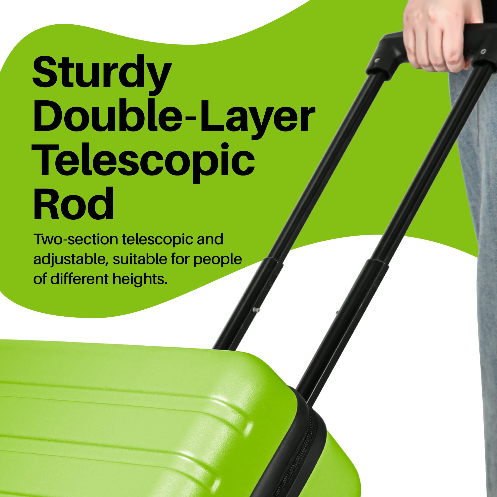 AnyZip Carry On Luggage 21