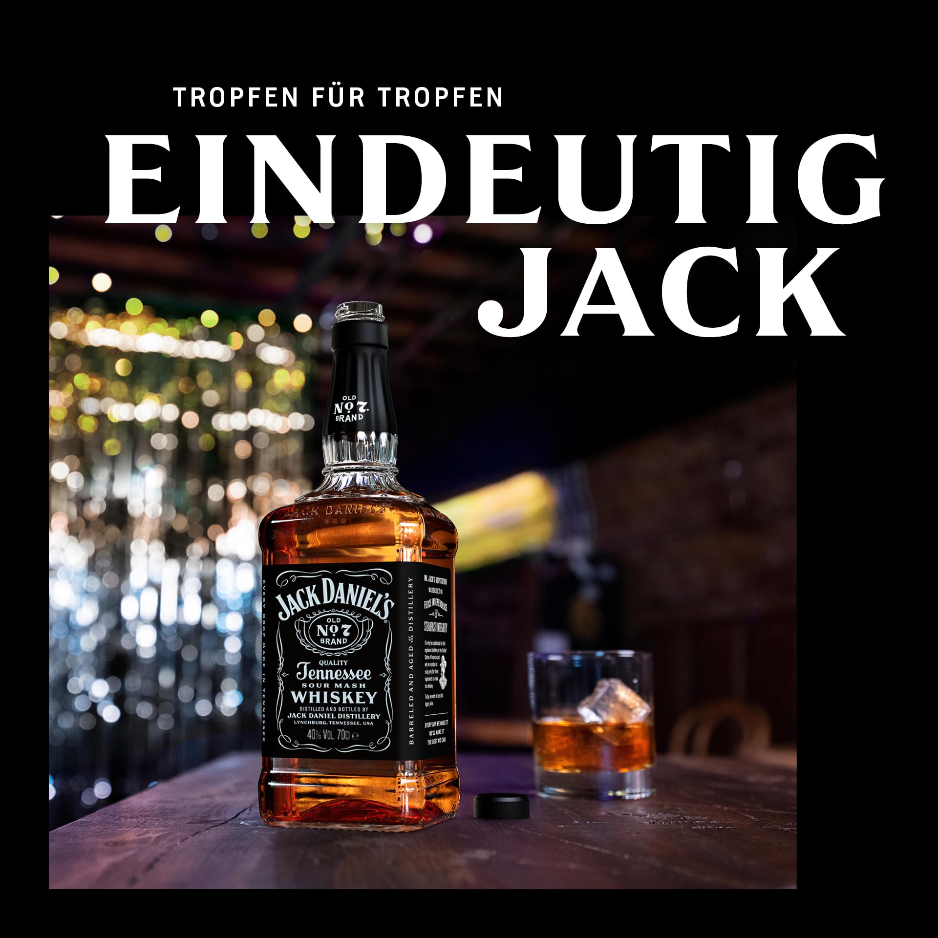 Jack Daniel's Old No. 7 - Tennessee Whiskey - Karamell, Vanille und Noten von Eichenholz - 0.7L/ 40% Vol. Bourbon Whisky 5
