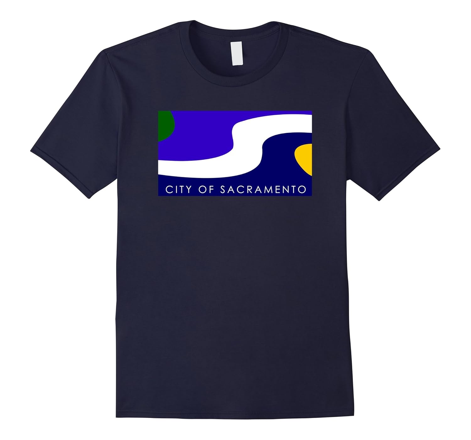 Sacramento City Flag T-shirt-ANZ