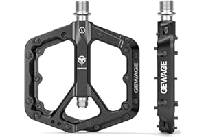 Mountain Bike Pedals - 9/16" Nylon Fiber Bicycle Flat Pedals -Bicycle Platform Pedals for Road Mountain BMX MTB Bike