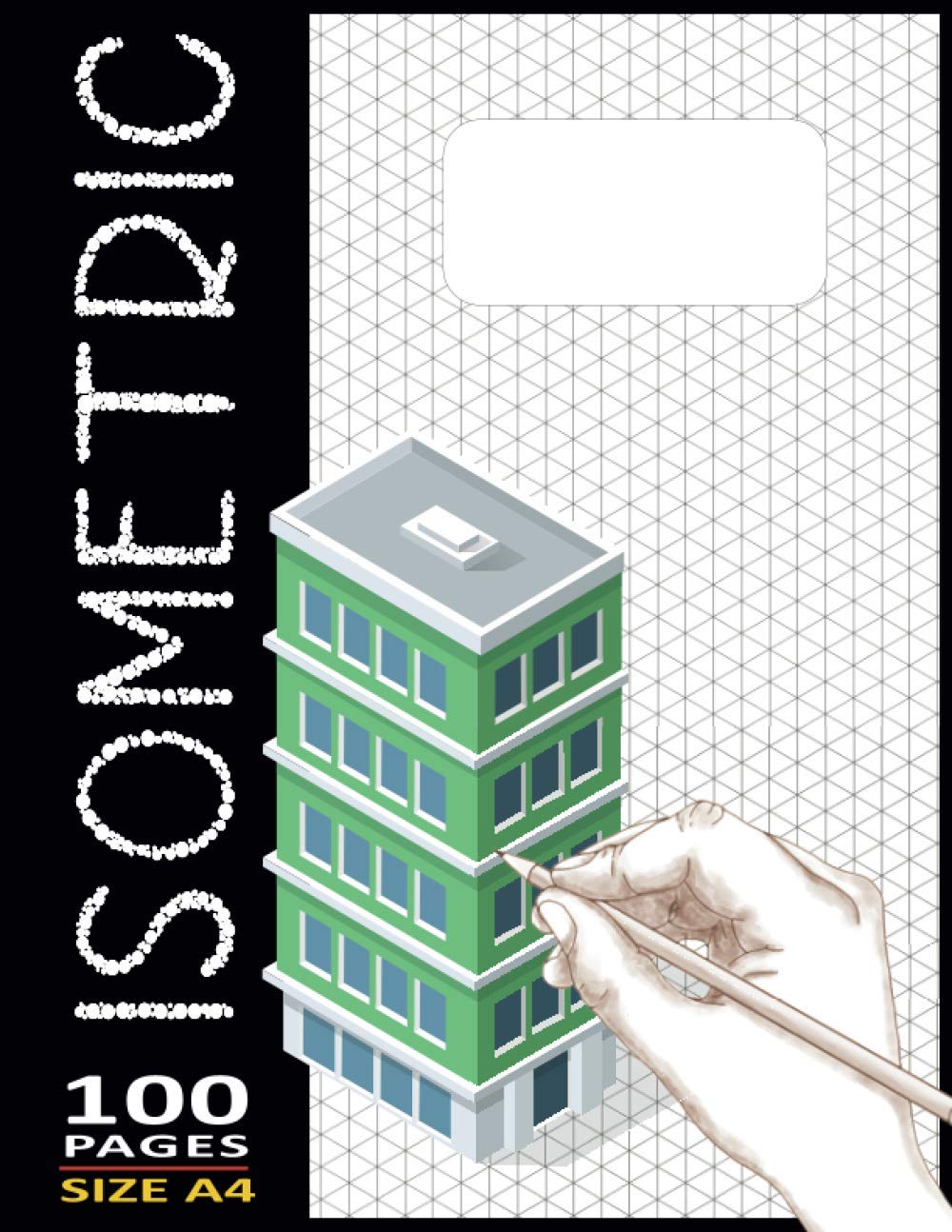 Isometric Grid Paper Notebook for Architects Large 8.5"X11" Inches - 100 Numbered-Page