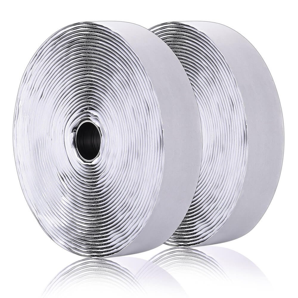 Enshey Bande Agrippantes Adhésive [25M], Rubans Adhésifs,Bande Adhésives,Ruban Scratch Hook Loop Autocollant Particulièrement Forte Force D\'adhérence Bande souple aimantée autocollante Velcro - 20mm x