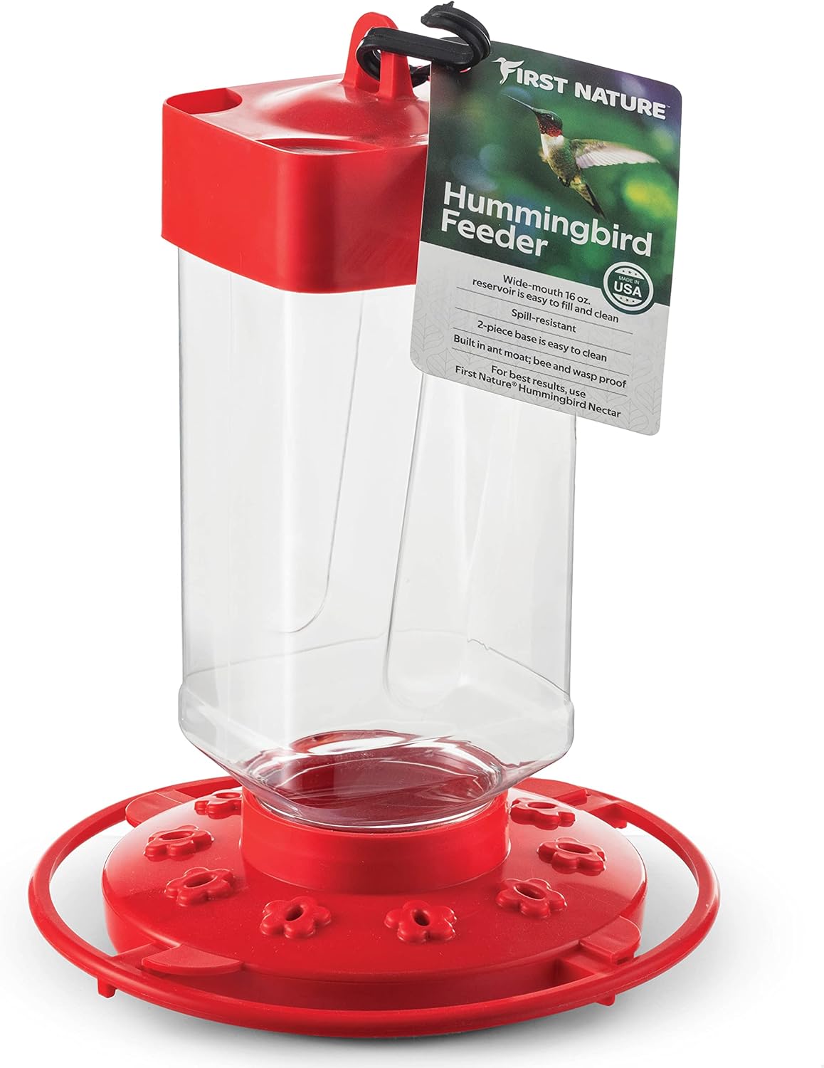 Backyard Birding & Wildlife - First Nature 3055 32-ounce Hummingbird Feeder