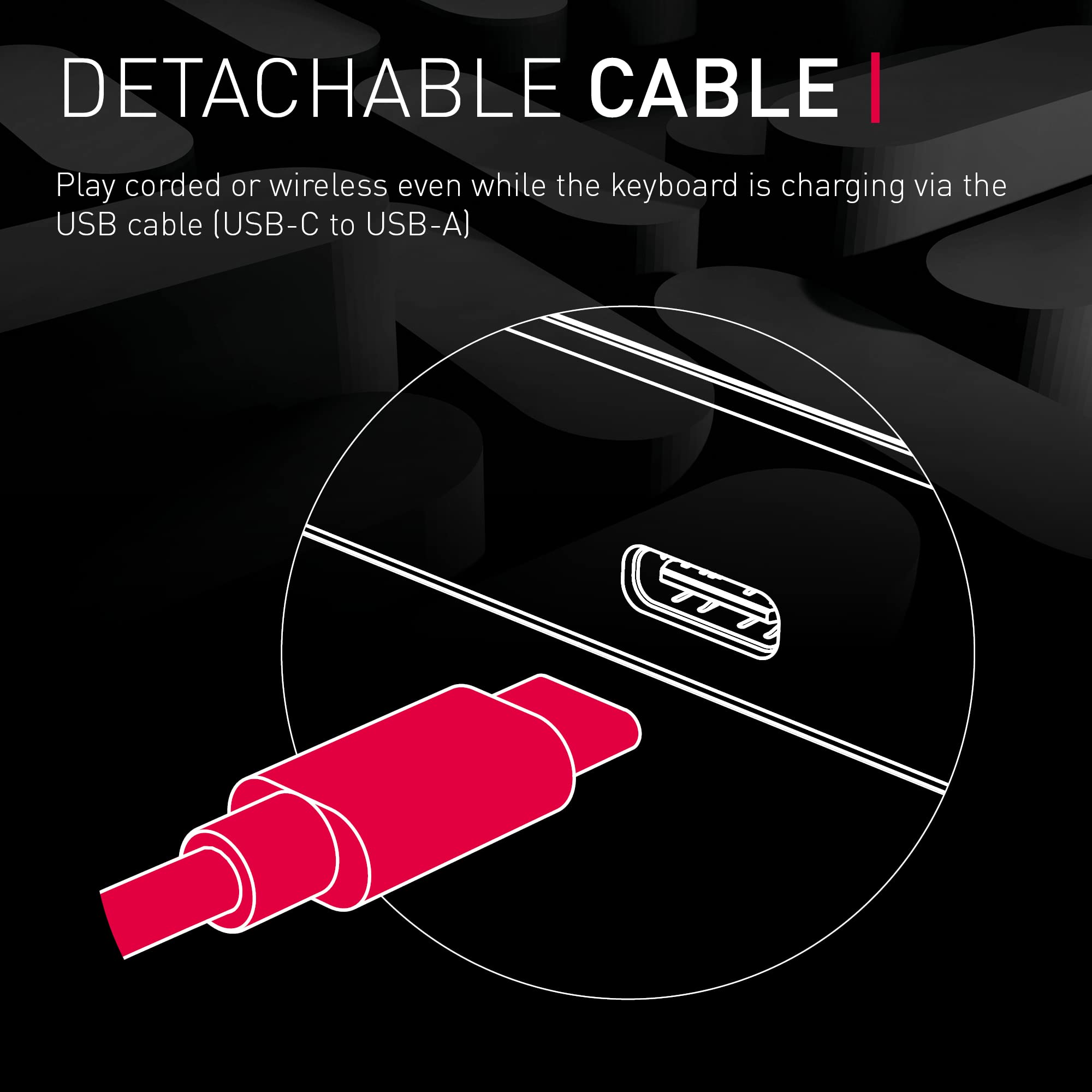 Cherry MX-LP 2.1 Compact Wireless Gaming Keyboard. RGB MX Silver Speed Switches. RGB Lighting Low-Profile MX Precision switches. 65% Size. 68 Keys. (Black & Orange)