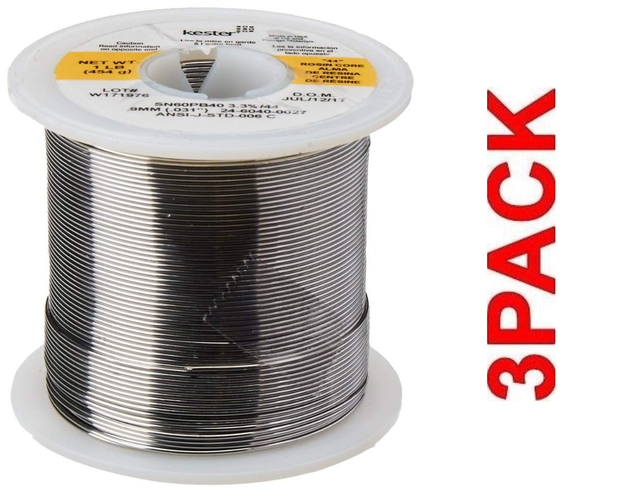 KESTER SOLDER 32117 2460400027 60/40 Stand, 0.031" Diameter, "44", 1.