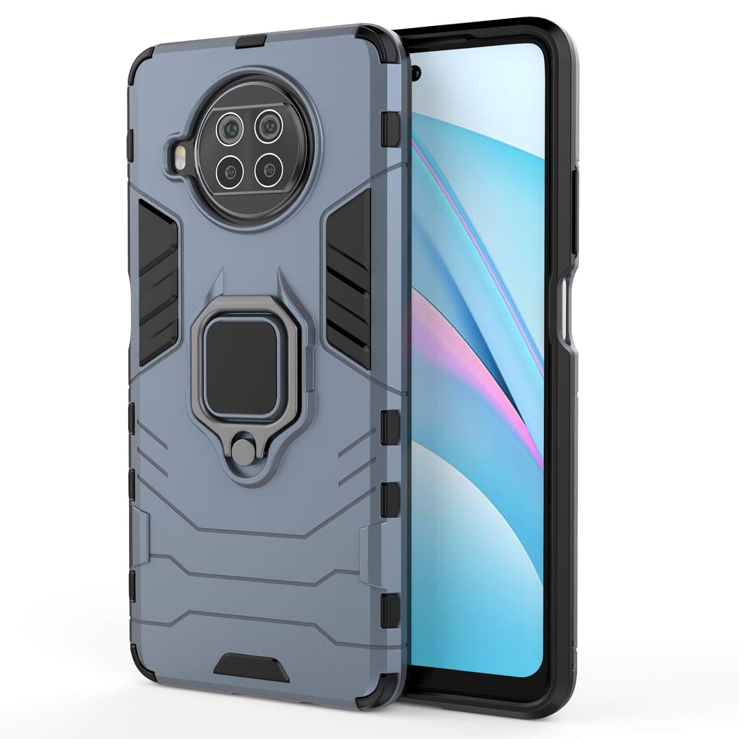 CEDO Mi 10i Defender Case Rotating Ring Holder & Kickstand inBuilt