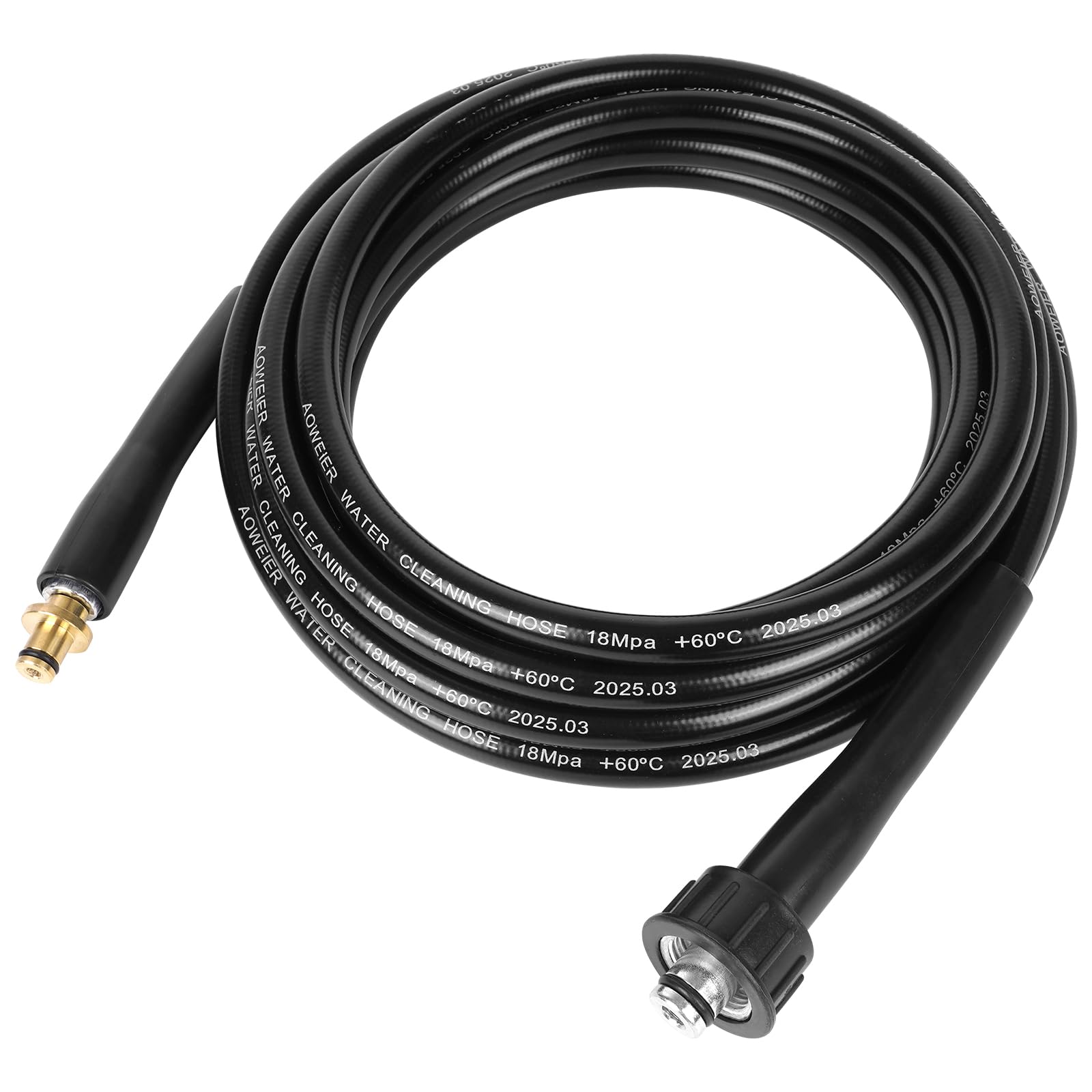 YUET 10M High Pressure Washer Replacement Hose for Kärcher K Series Washers Karcher K2, Click M22 (14mm) Female Type Plug - Old Model Quick Connector Extension Water Clean Pipe (10 Metres)