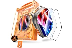 DIMONCOAT 2-Pack Full Coverage Screen Protector for Apple Watch Ultra 2/Ultra 49mm (2024/2023/2022) [Never Fall Off][Zero-Bubble Installation Kit][Military Grade Protection] Touch Sensitive for iWtach