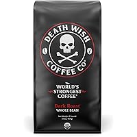 DEATH WISH COFFEE Whole Bean Coffee [16 oz.] The World's Strongest, USDA Certified Organic, Fair Trade, Arabica and…