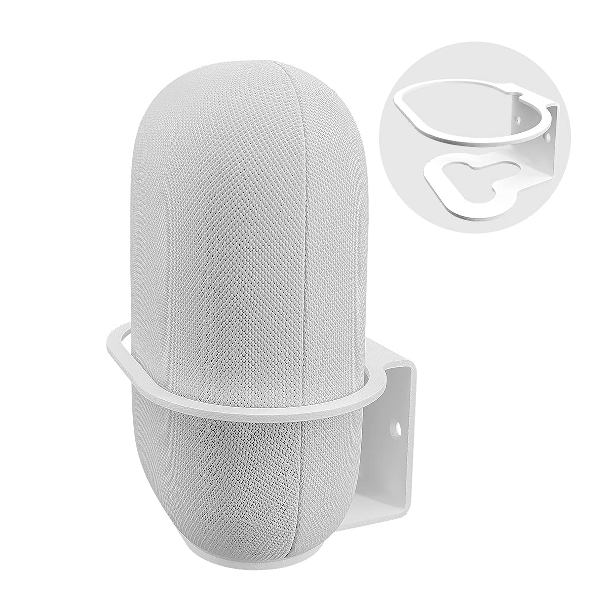 BELIEFLUO Wall Mount Compatible with Google Nest Audio Speaker, Sturdy Metal Made Bracket for Google Nest Audio, Space Saving Accessories Stand Holder (1Pack)