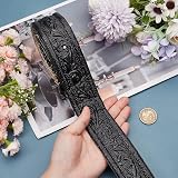 CRASPIRE Self Adhesive Wallpaper Border 2.3m x 4.5cm 3D Foam Trim Black view 3