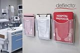 Deflecto A4 Wall Mounted Magazine File Holder Clear Slim Portrait view 4