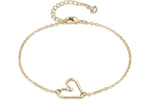 BEMOLY Women Dainty Bracelet,14k Gold Plated/Sterling Silver Cute Satellite Bracelet Beads Chain Layered Coin Charm Link Bracelet Minimal Jewelry