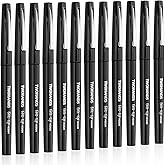 TWOHANDS Felt Tip Pens Fine Point Marker Pens,Black Fineliners,Medium Point(0.7mm),Journaling, Note Taking,Writing Markers,Fast Dry,12 count, 22011