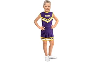 Little King NCAA Toddler/Youth Girls Team 2 Piece Cheer Dress-Sizes 2T 3T 4T 6