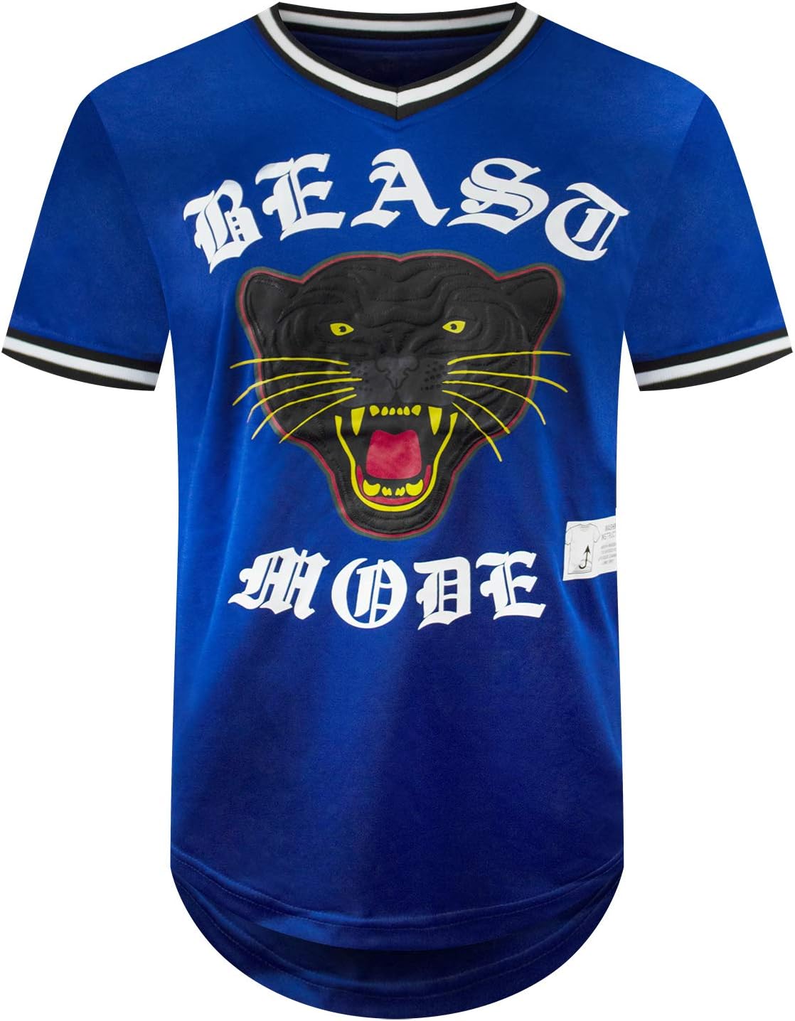 ALMAS APPAREL Hipster Hip Hop Embroidery Hustle Savage Longline Jersey