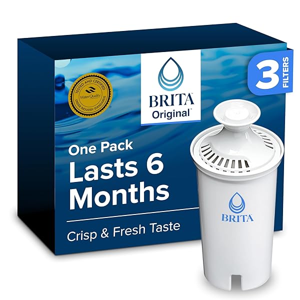 BRITA STANDARD WATER FILTER FOR PITCHERS AND DISPENSERS,...