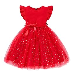 Sinhoon Toddler Girl Tulle Dress Summer Ruffle