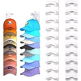 Hat Organizer for Baseball Caps 2Pack, Hat Rack for Wall with Strong Adhesive Hold up to 20 Hats, Hat Hanger Holder Display f