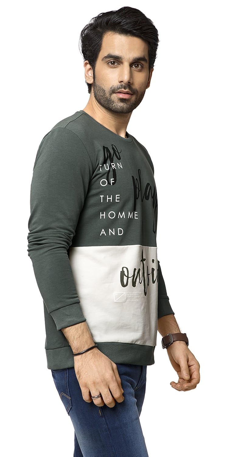 zeyo men's cotton printed t-shirt