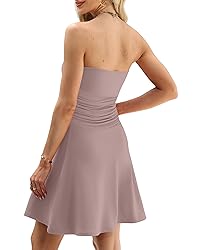 OFEEFAN Womens Summer Dresses 2025 Strapless Tube
