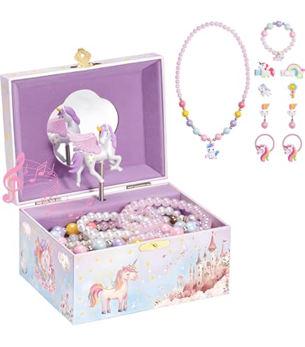 Amazon.com: ProCase Unicorn Jewelry Box for Girls, Kids Musical