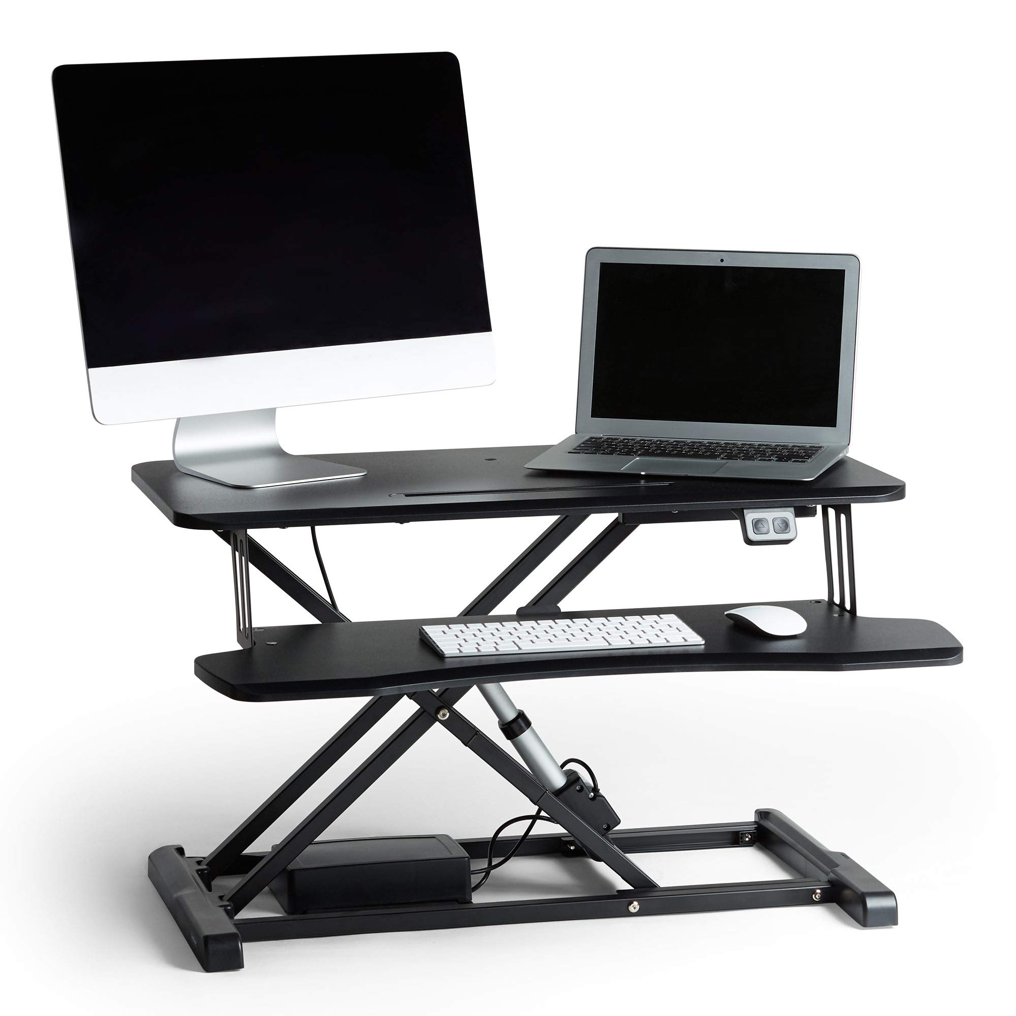 VonHaus Electric Standing Desk Converter Height Adjustable Sit Stand