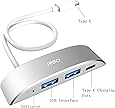 USB 3.1 Type C Hub, IVSO USB 3.1 Type-C to 2-Ports USB3.0 Hub Adapter with USB-C Charging Port, the USB-C Charging Port ONLY Works for Apple New MacBook (Silver)
