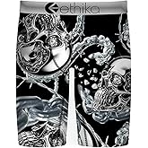 Ethika Boy's Staple Boxer Briefs, Soft 4-Way Stretch, No Ride-Up Fit - Chromed Out