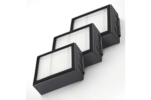 ADAPTICAUS 3-Pack High Efficiency Filter Roomba Vacuum Bags E, I & J i3 i3+ i4 i5 j5 i6 i6+ i7 j8 j8+ E5 E6 Filter for Roomba Filter Replacements Robot Vacuum Cleaner for Irobot Roomba Replacement Parts 4639161