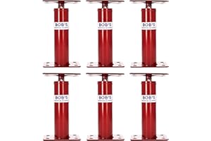BISupply House Jacks for Leveling Crawlspace 6 Pack - 12 to 16 inch Adjustable Support Beam Basement Jack Post - Floor Lifting Joist Beam Brace for Cellar Ceiling - Screw Pole Jack