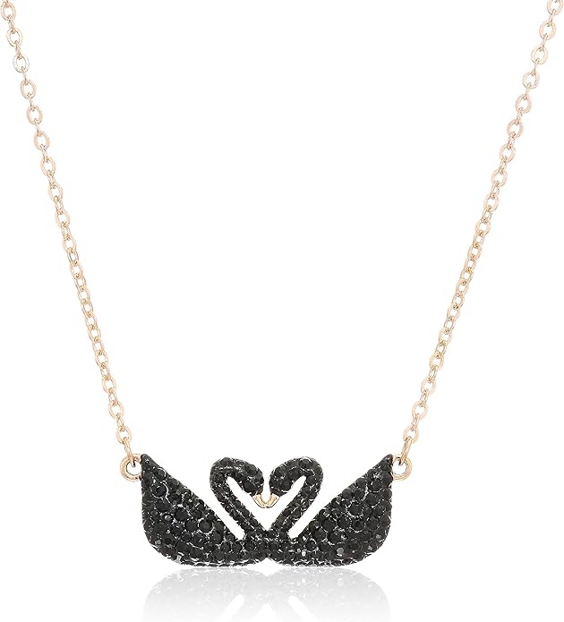 Swarovski Women's Iconic Swan DuoSwan Pendant Necklace, Stunning