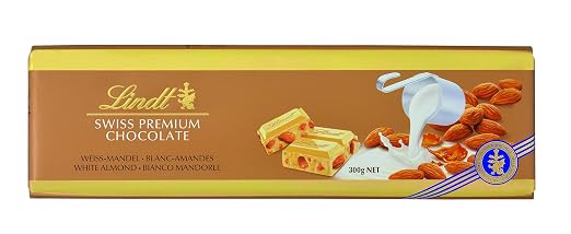 Lindt Weisse Mandel Tafel Swiss Premium Chocolate Ganze Gerostete