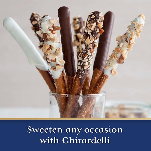 GHIRARDELLI MILK CHOCOLATE FLAVORED MELTING WAFERS, 10 OZ BAG PREMIUM CANDY MAKING & DIPPING CHOCOLATE