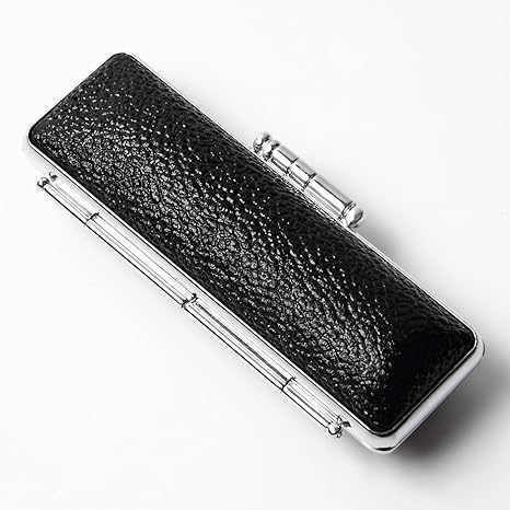 Amazon Airself 印鑑卸売工房 牛もみ印鑑ケース 12mm 黒 高級朱肉付