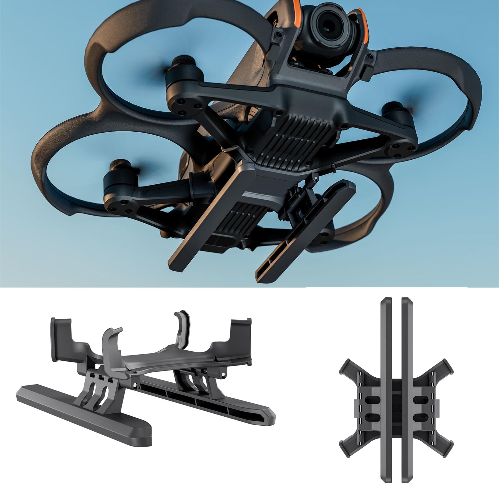 LICHIFIT Foldable Landing Gear for DJI AVATA 2 Drone Extended Legs Height Enhancement Stand Anti-scratch Heightening Bracket Kickstand