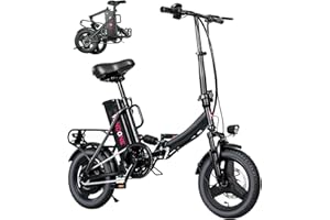 Windone S14/S16 Electric Bike for Adults, Max 19/22 MPH Speed & 28/50 Miles Range (PAS),500W/750W Peak Motor, Foldable, Lightweight, Shock Absorbers, UL2849 Certified Ebike