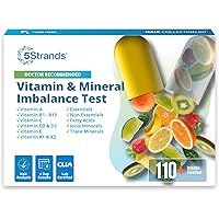 5Strands Nutrition Test, 112 Vitamins, Minerals, Amino Acids Tested, Identify Nutrient Absorption Issues, Holistic At Home Im