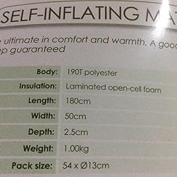 lichfield self inflating mat